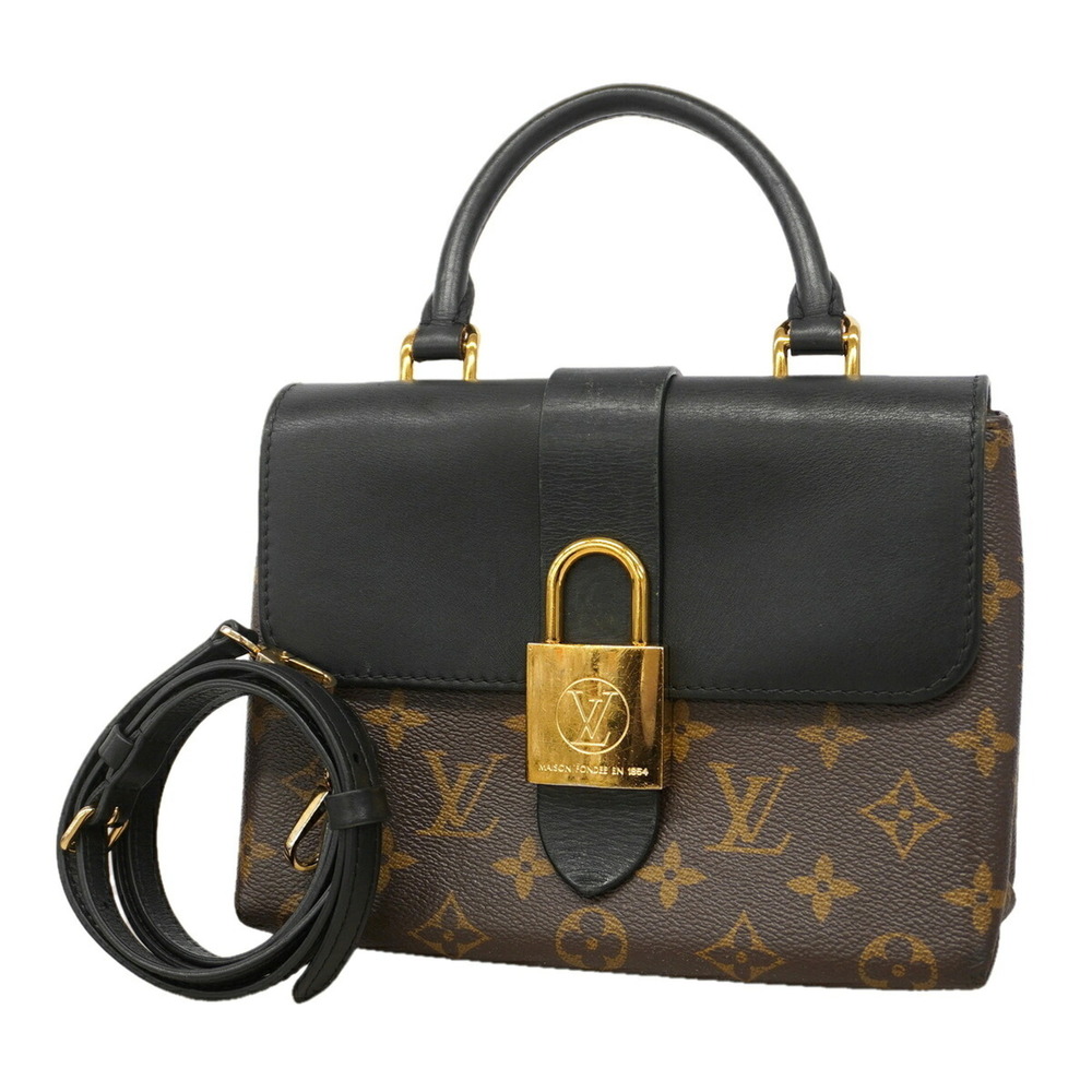 Louis Vuitton Monogram Rocky BB Handbag M44141 Brown 2-way bag for women P349...
